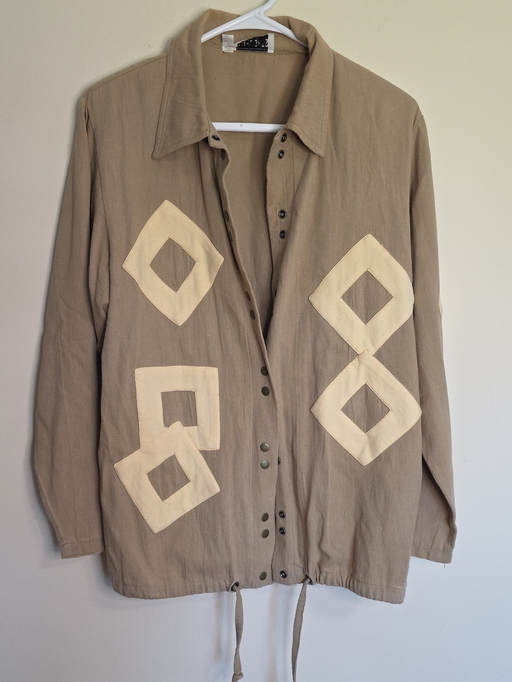 HIGHLIGHTS Beige Button Front Jacket